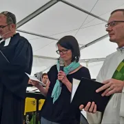 Feldgottesdienst Liebensberg 2022 (Alex Hutter, Monika Oesterhelt, Anita Eberhard)