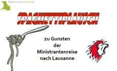Werbung Spaghettiplausch (Foto: Lukas Sch&ouml;nenberger)